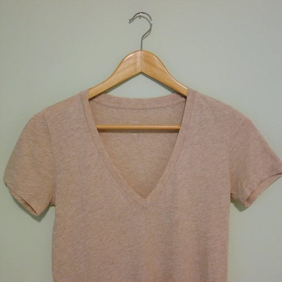 J. Crew Vintage Cotton Beige T-Shirt - Picture 7 of 8